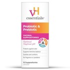 Vaginal Suppositories 15 Count Ph Balanced Prebiotic Feminine Odor Care