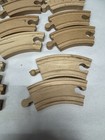 Lot Of 16 Brio Train Track Wooden 3 5    Curved Pieces -compatible With Thomas