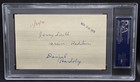 Jerry Smith  d 86  Signed 3x5 Index Card Autograph Nfl Redskins Psa dna Auto