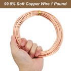 99 9  Soft Copper Wire  10 Gauge 2 5 Mm Diameter 52 Feet 16m 1 Pound