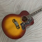 Solid Spruce Top J200 Acoustic Guitar Natural Wood Color Rosewood Fretboard