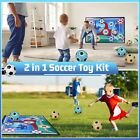 Vatos Soccer Ball Game Set For Kid Indoor Outdoor Backyard Toss Soccer Goal Game