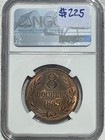 1889-h Guernsery 8 Dobules Uk Coin Ngc Ms 65 Rb -free Shipping-