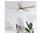 Hunter Mansilla 52  Brushed Nickel Ceiling Fan Integrated Led Light Kit Soft Wht
