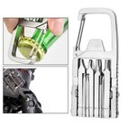 Multi 13 In 1 Jawbreaker Mini Tool Carabiner Screwdriver Bottle Opener Gn
