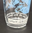 Vintage Davy Crockett Blue Glass Tumbler Approx  Size  4-1 2  X 2 -1 2   U163 10