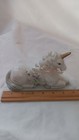 Vintage Enesco Porcelain Unicorn Figurine 7  Long