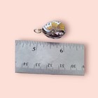 Antique Art Nouveau Sterling Silver Flower Enamel Cloisonne Russian Egg Pendant