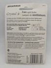 2 Sylvania 40 Watt B10 Crystal Ceiling Fan Bulbs Medium Base