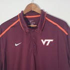 Nike Dri-fit Virginia Tech Hokies  Maroon Xl Men s Polo  Vguc