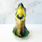      Vintage Royal Copley Bird Planter Tree Stump Mid Century Ceramic Pottery