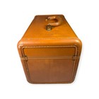Vintage Samsonite Schwayder No4612 Brown Faux Leather Makeup Train Hard Case