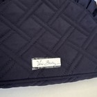 New Vera Bradley   Classic Navy   Ruffle Cosmetic Bag Makeup Case Nwt Microfiber