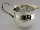 Heavy 167g Sterling Silver Arts   Crafts Jug 1991 Hand Plannished English