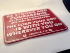 Bible Verse 3d Printed Sign  Joshua 1 9  Magnetic Sign 