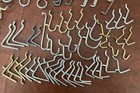 Lot Of 74 Assorted Peg Board Hooks Hangers Shelf Brackets Garage Tool Storage