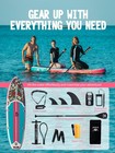 Portable Inflatable Stand Up Paddle Board Sup 10 6 Non Slip Pink Bones Skaddles