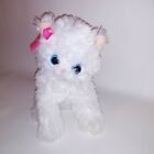 Vintage Dan Dee Stuffed Animal Plush Cat White Pink Bow 11  Kids Toy