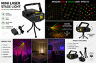 Mini Laser Stage Light Rgb Dj Disco Party Club Lighting Sound Activated