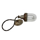 Antique Industrial Benjamin Copper Pendant Globe Hang Light Fixture Machine Age