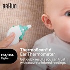 Braun Thermoscan 6 Ear Thermometer With Color-coded Digital Display  Exactemp St