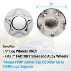 2pcs Center Caps Suv Chrome Hubcaps For Ford 2004 F150 Heritage Ford 1997-04    