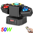 Ktv Laser Light Rgbw Led Moving Head Disco Stage Lighting Beam Dmx512 Party Dj
