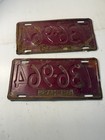 Vintage Matched Pair Massachusetts License Plates 1955  736 964