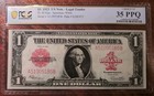  1 1923 Us Note-legal Tender  red Seal  Fr 40 Choice Very Fine 35ppq
