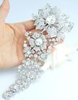 7 3  Gorgeous Wedding Flower Brooch Pin Clear Austrian Crystal Pendant Ee04704c1