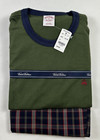 Brooks Brothers Size M Men s Pajama Lounge Pant Set Green Blue Plaid New  118