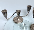 Vintage Fisher Sterling Weighted Silver Candle Holders Candelabras 2lb 6oz