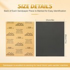 Wet Dry Sandpaper 80-2000 Grit 5-100 Pcs Heavy Duty Sanding For Wood Furniture
