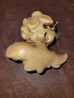 Vintage Cherub Angel Carved Wood Wall Ornament