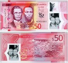 Jamaica 50-1000 Dollars 4 Pieces Set  2022  P-96-99  Unc  Commemorative  Polymer