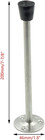 Long Door Stopper Wall Mount Doorstop With Rubber Tip 200mm 7-7 8  Total Length 