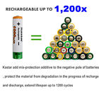 Kastar Lot Aa Aaa Ni-mh 1 2v Rechargeable Batteries 2700mah 1000mah 700mah