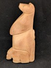 Marlo Booqua-cypress Knee-bear W maiden-zuni Fetish-native American-wood Carving