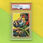 Original 1966 Topps Batman Black Bat Trading Card  6 Psa 3