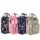 Mummy Diaper Bag Maternity Baby Nappy Backpack Waterproof Free Get Stroller Hook