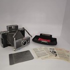 Vintage Polaroid Automatic 100 Land Camera W  Case  Info    Cold Clip Not Tested