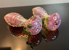 5 Inch Gold Fumed Glass Tobacco Pipe Smoking Bowl Hand Pipe Free Shipping