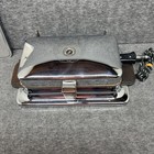 Antique Electric Waffle Iron W  Heat Gauge Cold Bake Hot Wood Handles C1910   30s