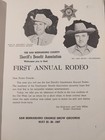 Vintage San Bernadino County Ca Sheriffs Rodeo Souvenir Program 1957 1st Annual
