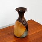Mid Century Modern Studio Designed Hand Thrown Multi-glazed Ceramic Wine Vase M