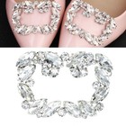 Fashion Crystal Shoe Buckle Rhinestone Shoe Clips Diy Shoe Decor For Bride Women