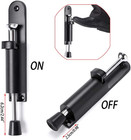 Kickdown Door Stop - Stainless Steel Easy Step Door Stopper  Spring Loaded Teles