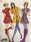 Rare Vtg Simplicity 9544 Sewing Pattern Womens Mini Dress   Shorts Size 12 Uncut