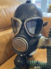 Vintage Soviet Russian Pmk-2 Military Gas Mask With Km-3 Filter