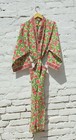 Pure Hand Block Long Kimono 100  Cotton Dress 100  Tarrif Free   0  Charge Km-45